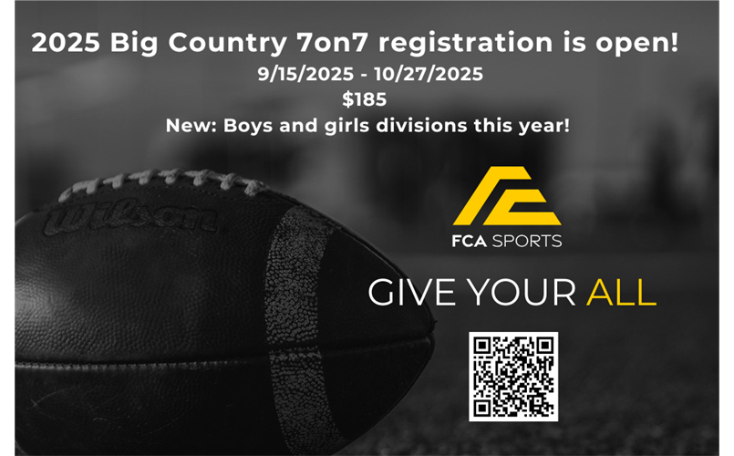 7 on 7 registration is open