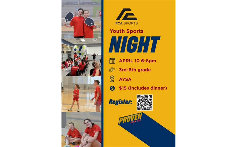 April Youth Sports Night
